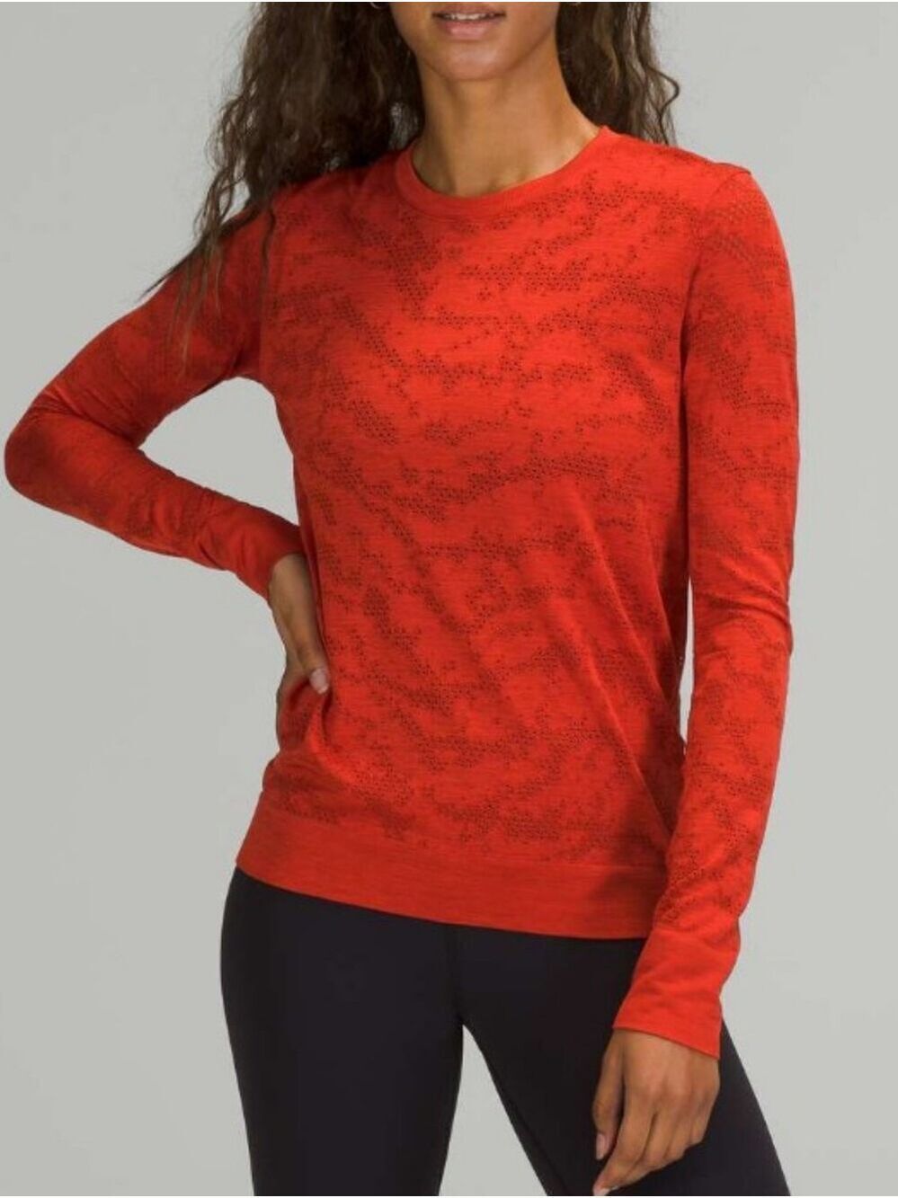 Lululemon Swiftly Breathe Long Sleeve Shirt Women's Size 14